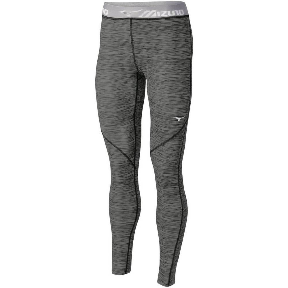 Leggings Mizuno Running Impulse Print Long - Mulher - Pretas - TZKBV4625